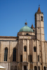 Fototapeta na wymiar Historic buildings of Ascoli Piceno, Italy: Duomo