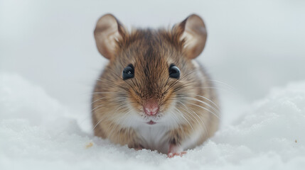 A mouse with a long tail and a big nose, generative ai