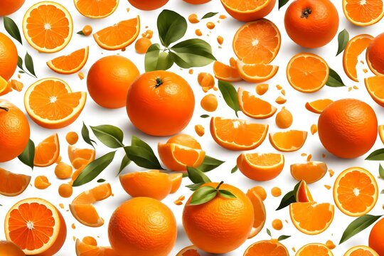 Orange isolated on white_ orange png image