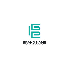 Minimal unique letter EB BE monogram logo design template. Initials Business logo