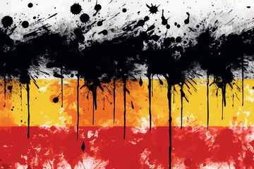 Abstract German flag. Vector illustration design.