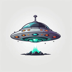 Ufo Cartoon Design Very Cool