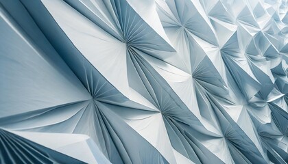 beautiful futuristic geometric background for your presentation textured intricate 3d wall in light blue and white tones generated