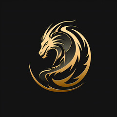 logo illustration of dragon