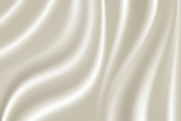 White silk texture. Luxury beige satin silk fabric background. 