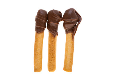 stick with chocolate cream isolated