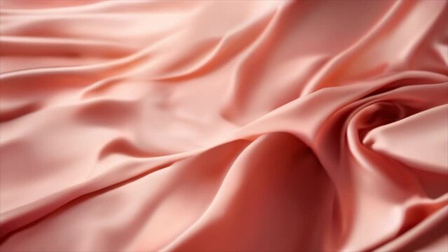 Elegant light peach full colour silk or satin luxury cloth fabric texture, abstract background design peach full.
