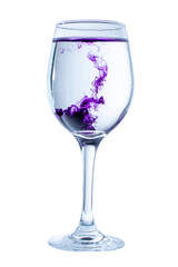 The magic of color when dissolved in drinking water creates unusual and beautiful shapes.