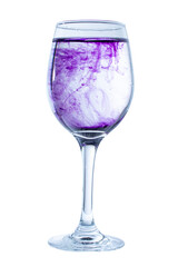 The magic of color when dissolved in drinking water creates unusual and beautiful shapes.