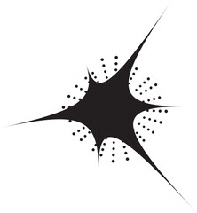 Vintage Sunbursts in Different Shapes. Trendy Hand Drawn Retro Bursting Rays Design Elements. Hipster Vector illustration