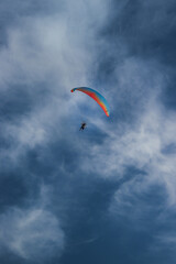 paraglider in the sky - enjoy the movement