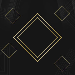 black and gold frame