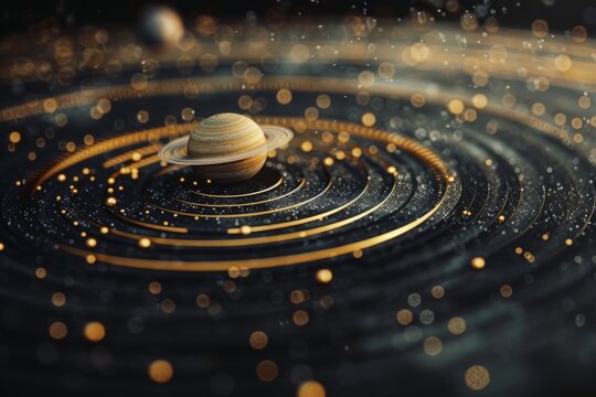The intricate orbits of planets in the Solar system