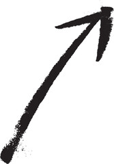 Hand Drawn Straight Arrow