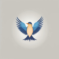 Bird logo Cartoon Design Very Cool