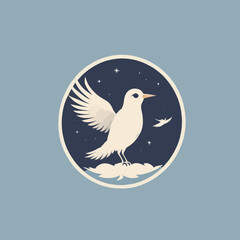 Bird logo Cartoon Design Very Cool