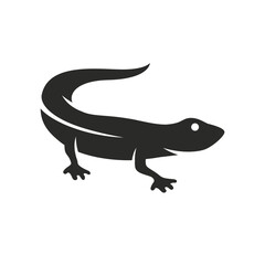 Lizard logo. Lizard silhouette for Emblem design. Simple Lizard icon. Vector illustration