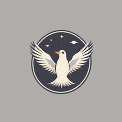 Bird logo Cartoon Design Very Cool