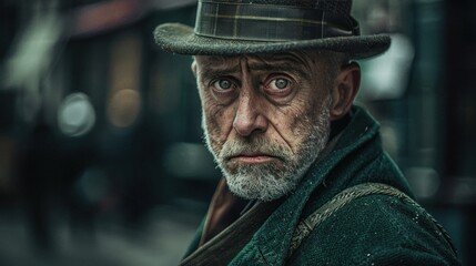 portrait of a man with hat