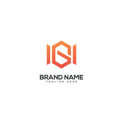 Fototapeta premium Modern colorful letter NG GN logo design vector template. Initials business logo.