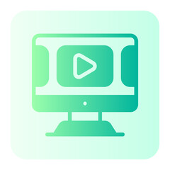online video gradient icon