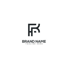 Modern letter FK KF logo design vector template. Initials monogram icon.