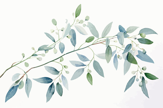 A beautiful image of sping white cherry flowers flying in the air on the white background.