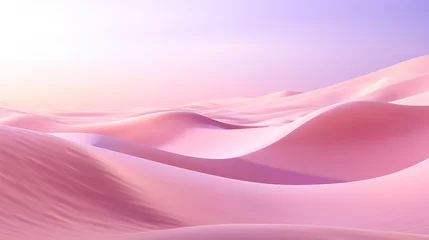 Poster Abstract pastel desert landscape. © Rassamee