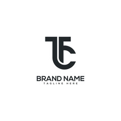 Modern letter TC CT logo design vector template. Initials monogram icon.