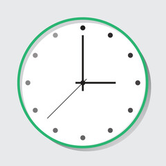 Clock vector design template free download