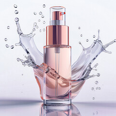 bottle of perfume mockup