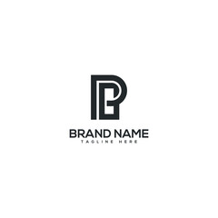 Alphabet PG GP letter logo design vector template. Initials monogram icon.