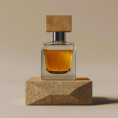 perfume in a bottle mockup