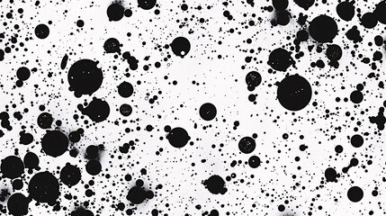 Black Dots on White Background