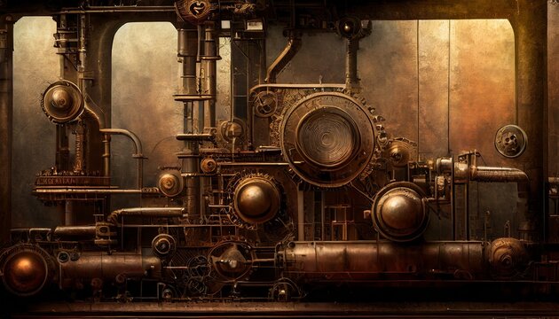 background with steampunk