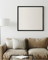 Mockup Photo frame in Modern living room