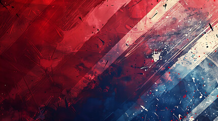 Grunge Glory: Abstract Background with American Flag