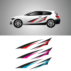 car wrapping sticker vector. modern car stickers
