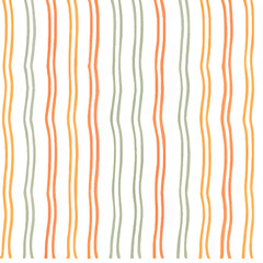 Minimalist cartoon stripes in pastel spring seamless repeating pattern style