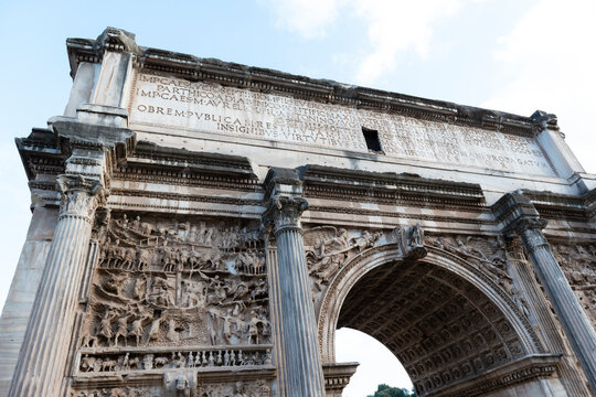 detail of the Arch of Septimius Severus, Rome