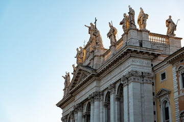 Fototapeta na wymiar Basilica of St. John in Lateran (San GIovanni In Laterano) at Rome