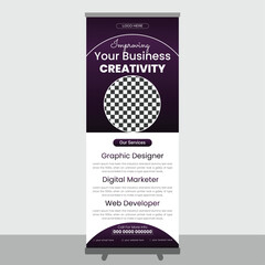 Modern Business Agency roll up banner