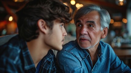 Fototapeta premium Intergenerational Bonding. Fictional Character Created By Generated By Generated AI.