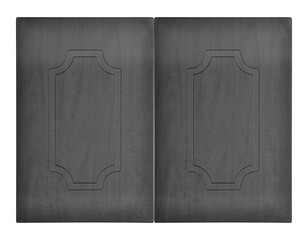 Decorative a black white pear wooden kitchen two cabinet door