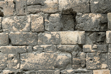 Stone wall background, texture, Italy