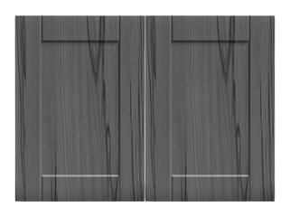 Decorative black white hornbeam two wooden kitchen cabinet door