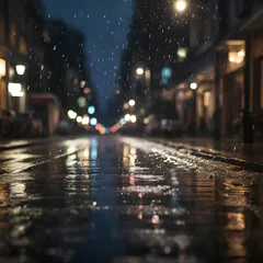 Deurstickers city street light at night © arts to hearts