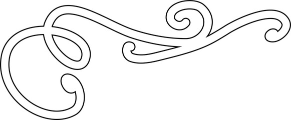 Fototapeta premium Line border set and scribble. Design element