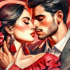 Artistic Expression: Illustrating Love Through Watercolor