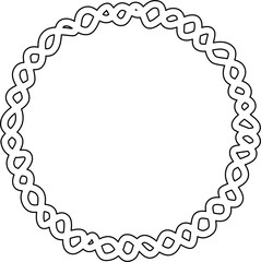 Circle frame drawing. Decoration for card, poster, banner